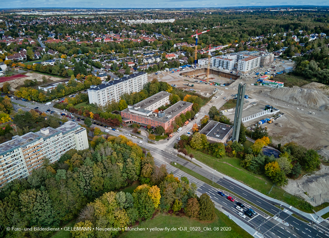 09.10.2020 - Baustelle Alexisqaurtier und Pandion Verde in Neuperlach